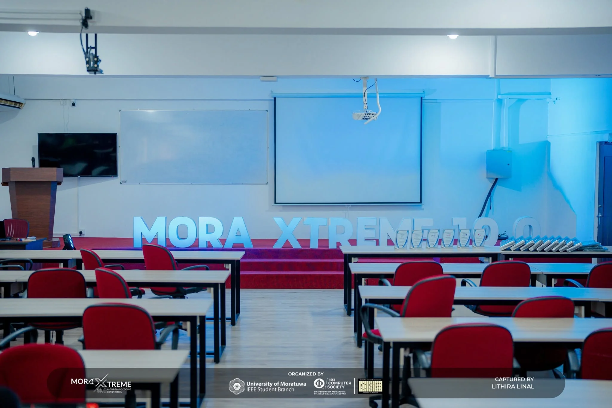 MoraXtreme Logo on Stage